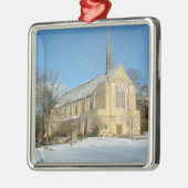 Harbison Chapel in Winter in Grove City College Metalen Ornament (Links)