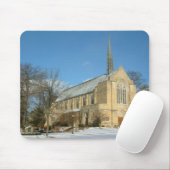 Harbison Chapel in Winter in Grove City College Muismat (Met muis)