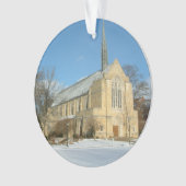 Harbison Chapel in Winter in Grove City College Ornament (voorkant)