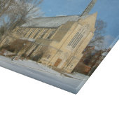 Harbison Chapel in Winter in Grove City College Snijplank (Hoek)
