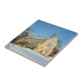 Harbison Chapel in Winter in Grove City College Tegeltje (Zijkant)