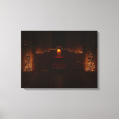Harbison Chapel op het kerstgrove City College Canvas Afdruk (Voorkant)