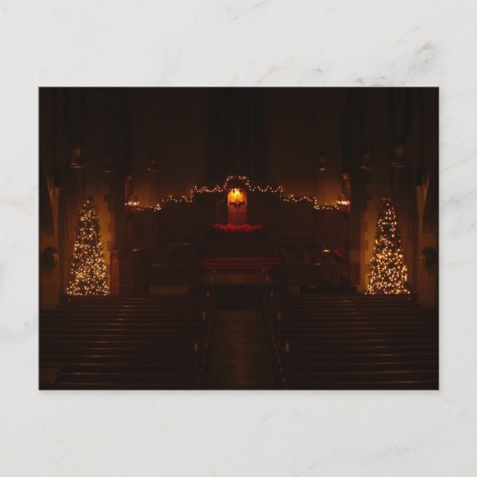 Harbison Chapel op het kerstgrove City College Feestdagenkaart (Voorkant)