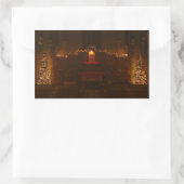 Harbison Chapel op het kerstgrove City College Rechthoekige Sticker (Tas)