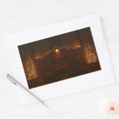 Harbison Chapel op het kerstgrove City College Rechthoekige Sticker (Envelop)