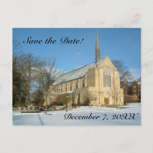 Harbison Chapel Save the Date Briefkaart (Voorkant)