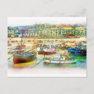 HARBOR ALS PIJNEN BRIEFKAART