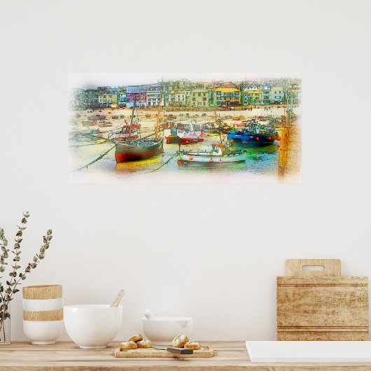 HARBOR ALS PIJNEN POSTER (Keuken)