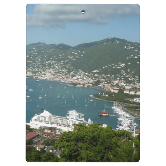 Harbor at St. Thomas US Virgin Islands Klembord (Achterkant)