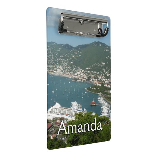 Harbor at St. Thomas US Virgin Islands Mini Klembord (Schuin)