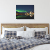 Harbor Aurora Canvas Afdruk (Insitu (Slaapkamer))