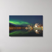 Harbor Aurora Canvas Afdruk (Voorkant)