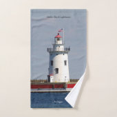 Harbor Beach Lighthoudesset Bad Handdoek (Handdoek)