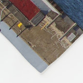 Harbor Beach Lighthouse fleece deken (Hoek)