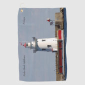 Harbor Beach Lighthouse golfhanddoek (Voorkant)