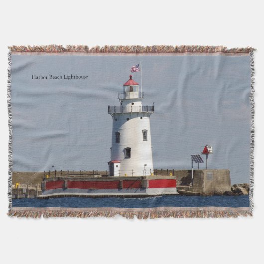 Harbor Beach Lighthouse goot deken (Voorkant)