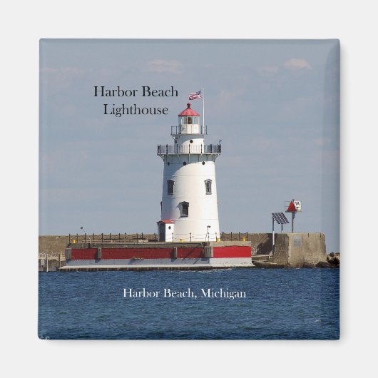 Harbor Beach Lighthouse magnet (Voorkant)