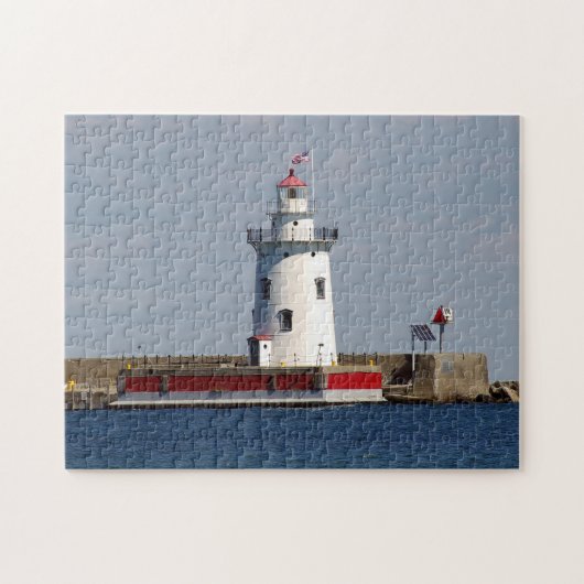 Harbor Beach Lighthouse puzzle Legpuzzel (Horizontaal)