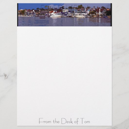 Harbor Boats Personalized Letterhead (Voorkant)