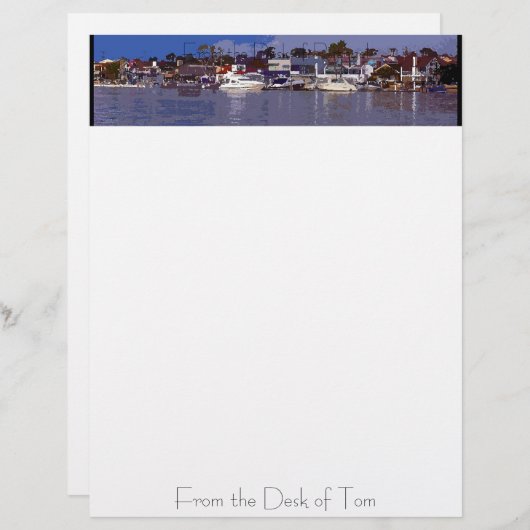 Harbor Boats Personalized Letterhead (Voorkant / Achterkant)