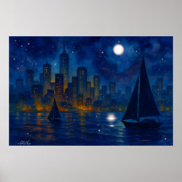 Harbor Dreams Landscape Poster