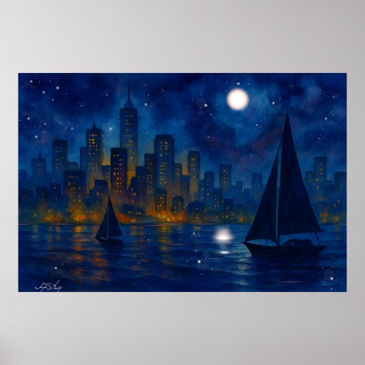 Harbor Dreams Landscape Poster (Voorkant)