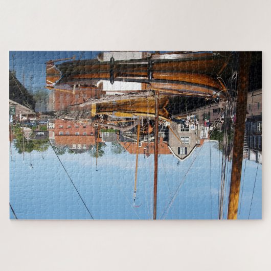 Harbor, Dutch village Legpuzzel (Horizontaal)