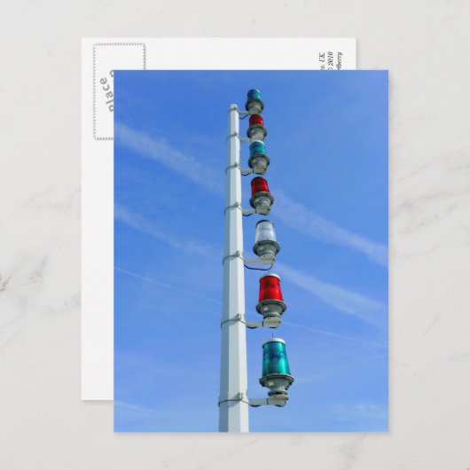 Harbor Lights, Cardiff Bay Harbour Briefkaart (Voorkant / Achterkant)