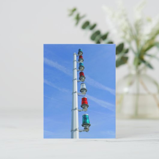 Harbor Lights, Cardiff Bay Harbour Briefkaart (Staand voorkant)