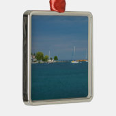 Harbor Mackinac Metalen Ornament (Rechts)