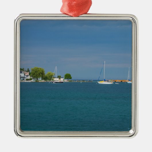 Harbor Mackinac Metalen Ornament (Voorkant)