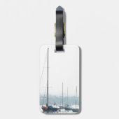 Harbor Sailships Boats Sailing Marina Bagagelabel (Achterkant verticaal)
