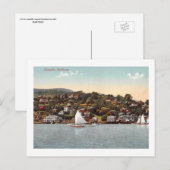 Harbor Sailships, Sausalito, Californische Vintage Briefkaart (Voorkant / Achterkant)
