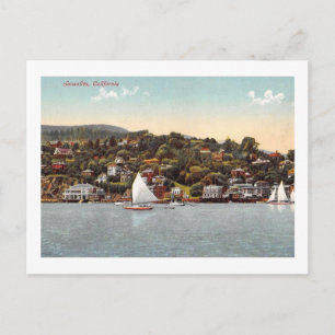 Harbor Sailships, Sausalito, Californische Vintage Briefkaart