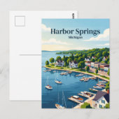 Harbor Springs, Michigan Briefkaart (Voorkant / Achterkant)