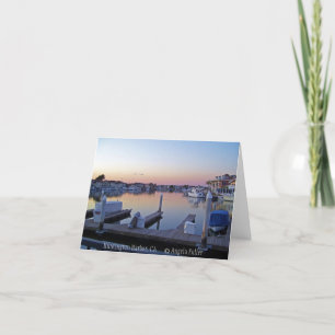 Harbor Sunset Notecards Kaart