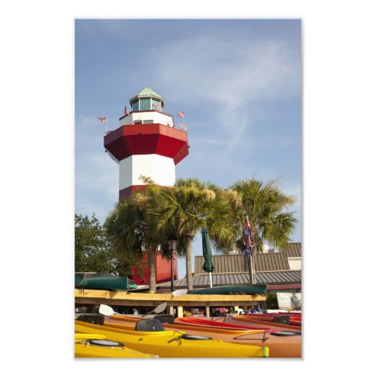 Harbor Town Hilton Head Wall Print Foto Afdruk (Voorkant)