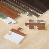 Harbor, wood Fishingboat  Legpuzzel (Zijkant)