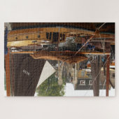 Harbor, wood Fishingboat  Legpuzzel (Horizontaal)
