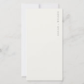 Harbor Yacht Sailboat Waterverf Wedding Menu Kaart (Achterkant)