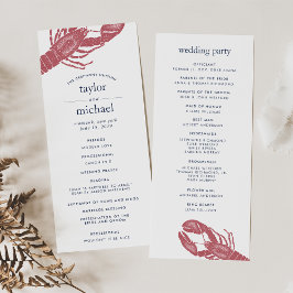 Harborside Wedding Ceremony Programma Programmakaart