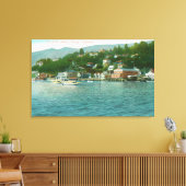 Harborview met jachten en zeilboten canvas afdruk (Insitu (Woonkamer))