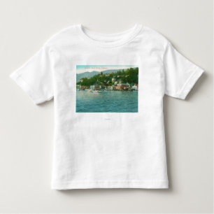 Harborview met jachten en zeilboten kinder shirts