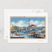 Harborview van de Waterfront Briefkaart (Voorkant / Achterkant)