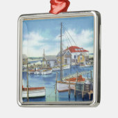 Harborview van de Waterfront Metalen Ornament (Links)