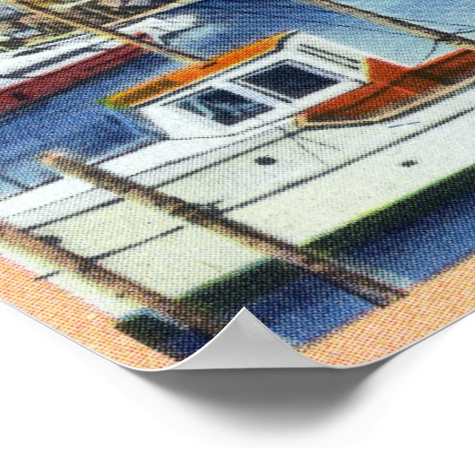 Harborview van de Waterfront Poster (Hoek)