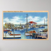 Harborview van de Waterfront Poster (Voorkant)