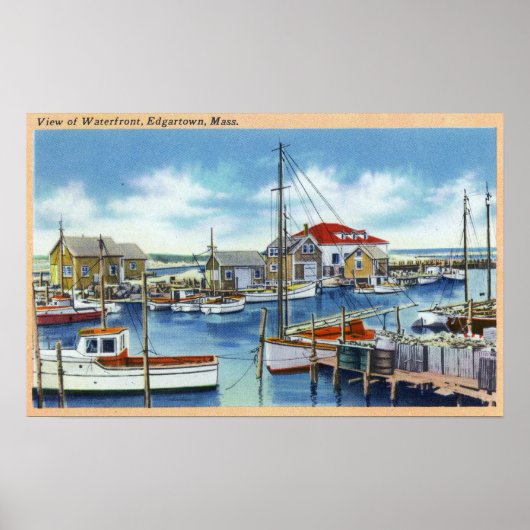 Harborview van de Waterfront Poster (Voorkant)