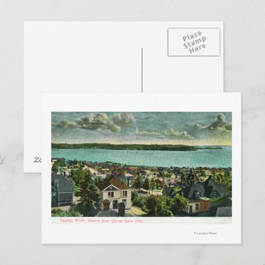 Harborview van Queen Anne Hill Briefkaart (Voorkant / Achterkant)