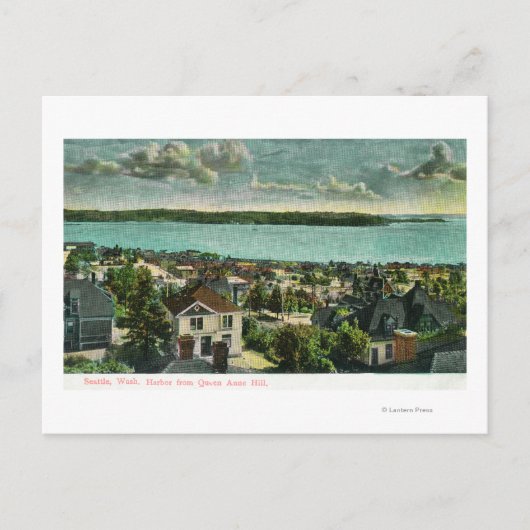 Harborview van Queen Anne Hill Briefkaart (Voorkant)